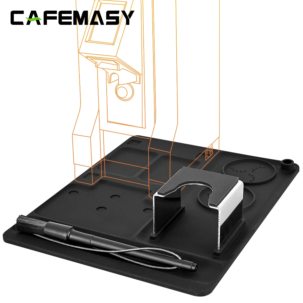 CAFEMASY Coffee Grinder Silicone Mat Anti-slip Waterproof Grinder Base Pad For Eureka Mignon Coffee Accessories