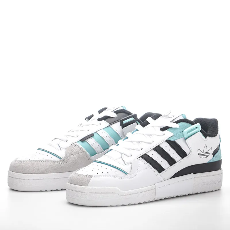 

Adidas ORIGINALS FORUM EXHIBIT LOW для мужчин и женщин, сбалансированные, винтажные, повседневные, туфли для досок, белые, зеленые и черные