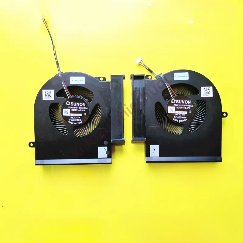 Original for Dell Alienware AREA 51M R1 R2 RTX2060 FAN A-Pair R L 05CC81 05C68F