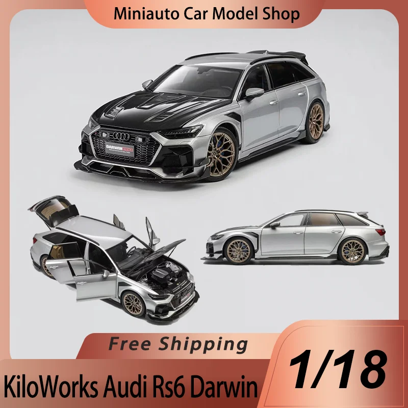 New In Stock Kiloworks 1:18 Audi Rs6 Darwin Pro Vossen Hf2 Alloy