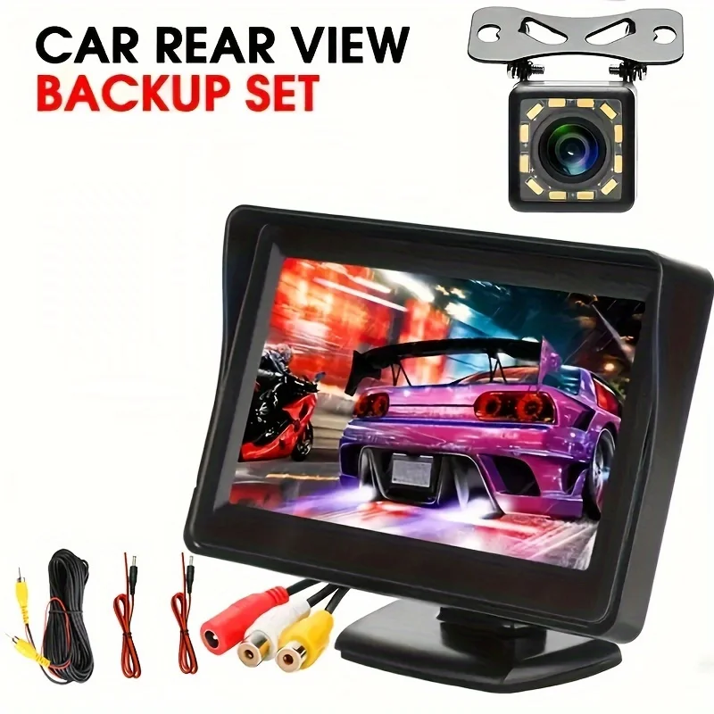 

4.3-inch Infrared Backup Camera Surveillance System Car Rear View Reversing Night Vision System For Many Car Models