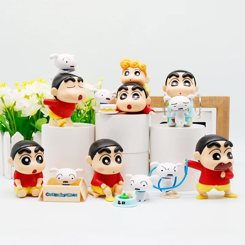 

10cm Crayon Shin Chans Nohara Shiro Daily Life Series Blind Box Figurines Trendy Desktop Ornaments Dolls Peripheral Toys Gifts