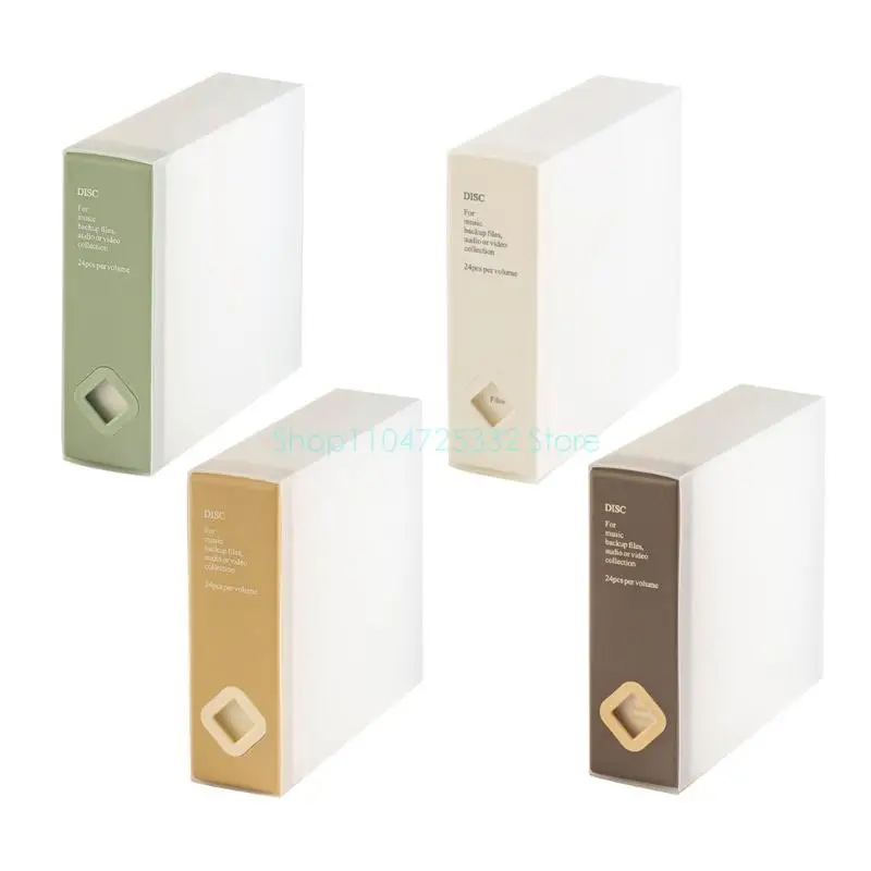 

24 Capacity CDs Storage Box Protects Collection From Scratches and Dusts for Car Or Home Entertainment Room Or Office Use