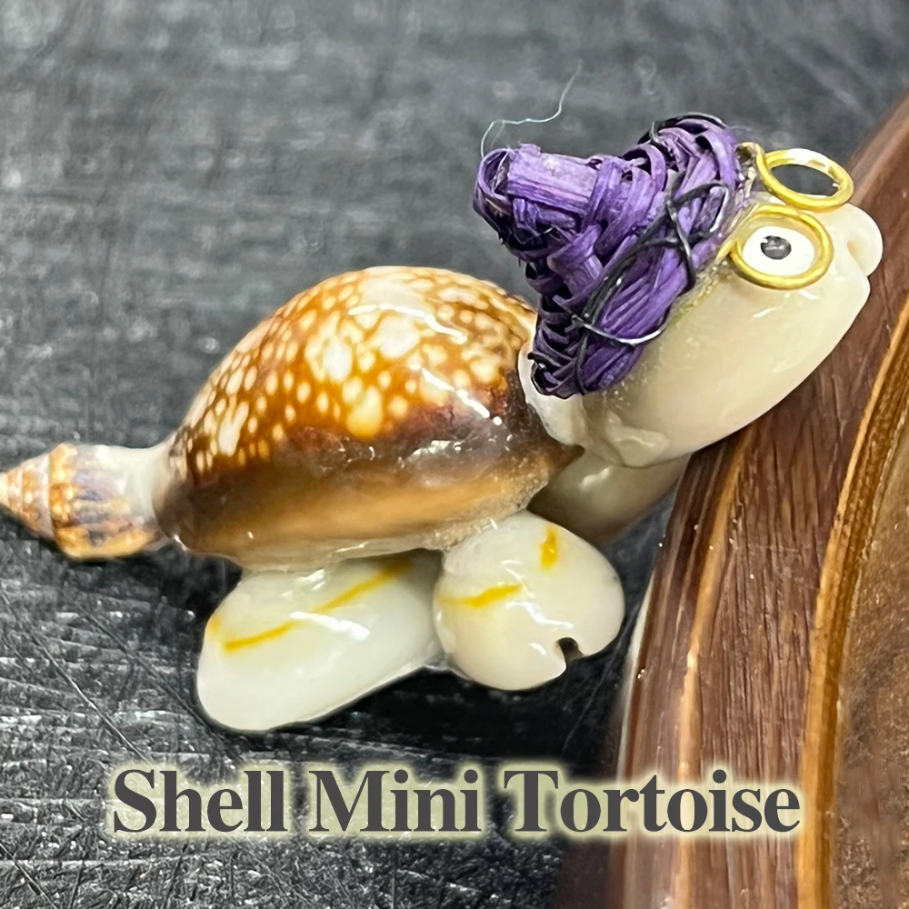 5pcs Mini Tortoise Shell Beads Ornament Fashion Natural Shell Decorative Collectibles Women Men Jewelry Accessories 30x60mm
