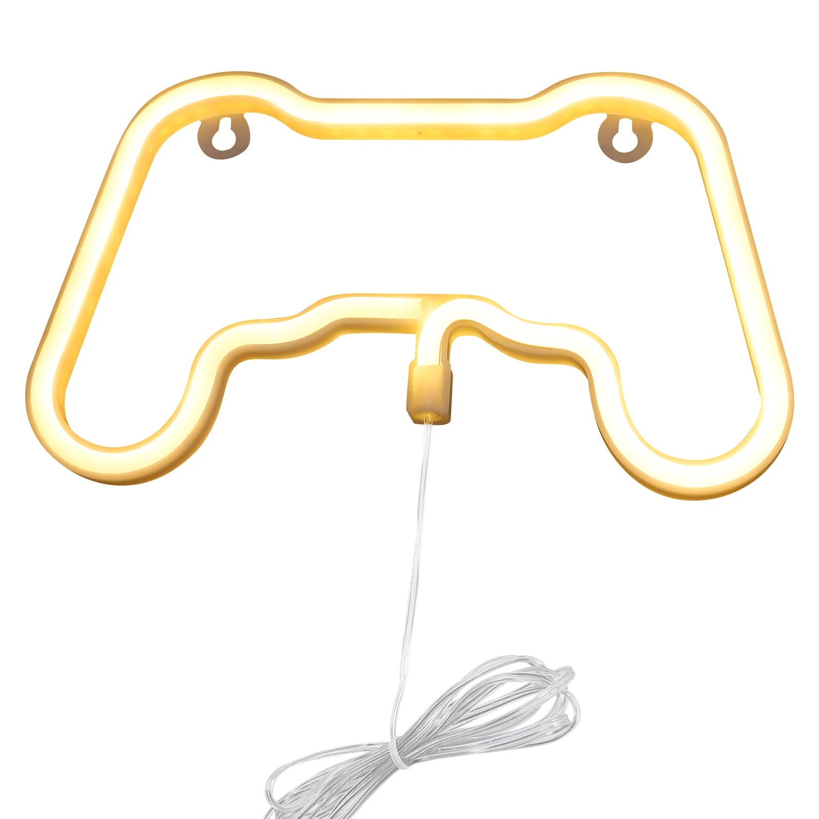

LED Wall Light Gaming Controller Night Lamp Unique Shape Warm Glow Bedroom Neon Signs Powered Stage Lighting