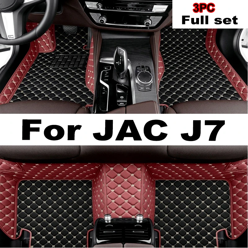 

Car Floor Mats For JAC J7 2020 Custom Auto Foot Pads Automobile Carpet Cover Interior Accessories