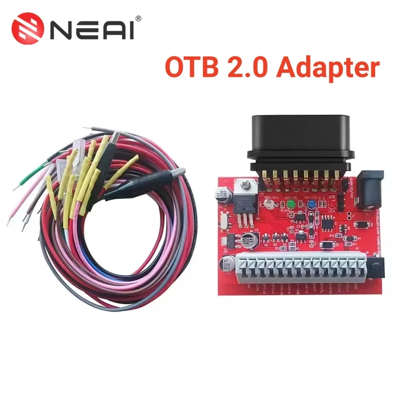 OTB2.0 Adapter ECU Programmer Tool OBD on Bench Adapter For KT200 KT200II Foxprog Tag FOX-Flash Dual Channel CAN2 Dual VCC Power