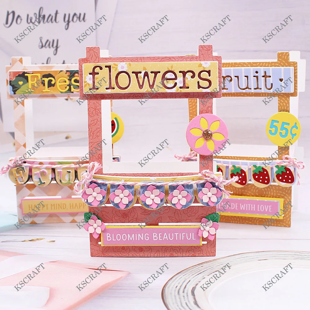 

KSCRAFT Booth Summer Add On Metal Cutting Dies Stencils for DIY Scrapbooking Decorative Embossing DIY Paper Cards