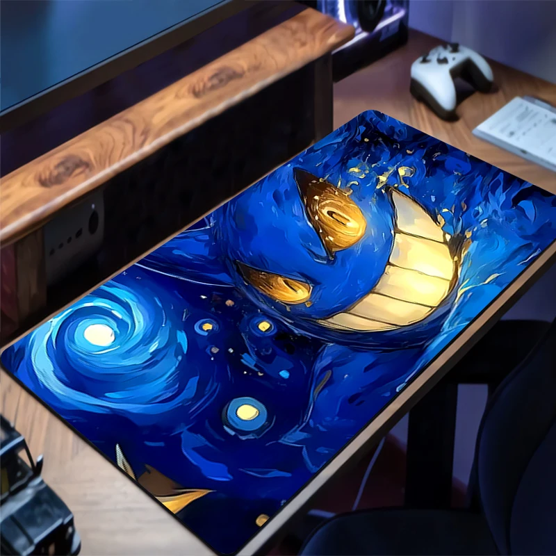 Mouse pad portátil antiderrapante esports escritório portátil p-pokemons p-pikachus & g-gengar tapete de mesa jogador de jogo mousepad pc teclado