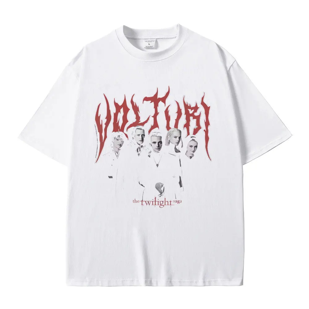 فيلم الشفق ساغا المعادن الثقيلة الجرافيك تي شيرت مصاص دماء روبرت باتينسون إدوارد تي شيرت الرجال النساء القوطية القطن خمر تي شيرت #5
