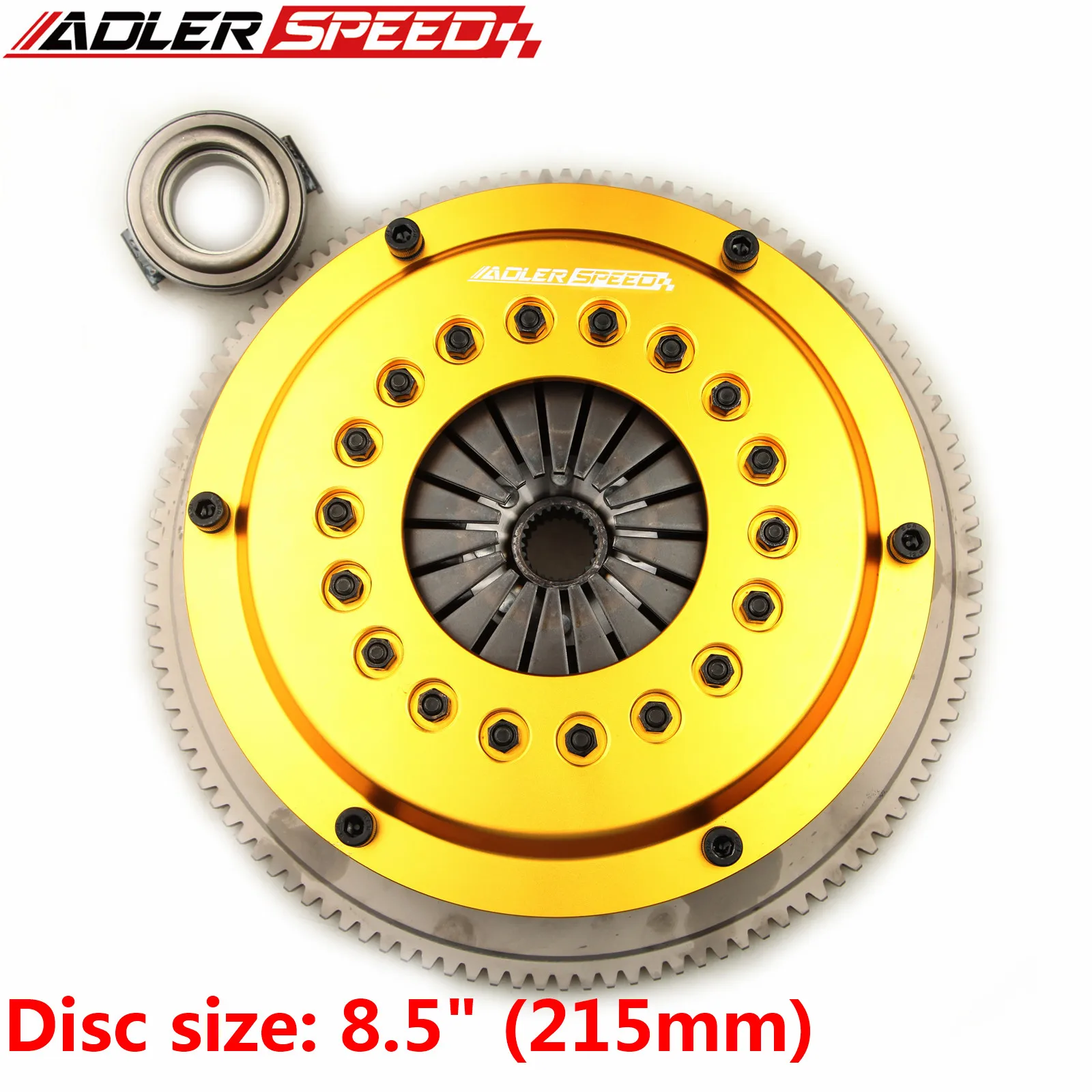 

S ADLERSPEED 8.5" (215mm) SINGLE DISC CLUTCH KIT FOR ACURA RSX HONDA CIVIC SI K20 K24