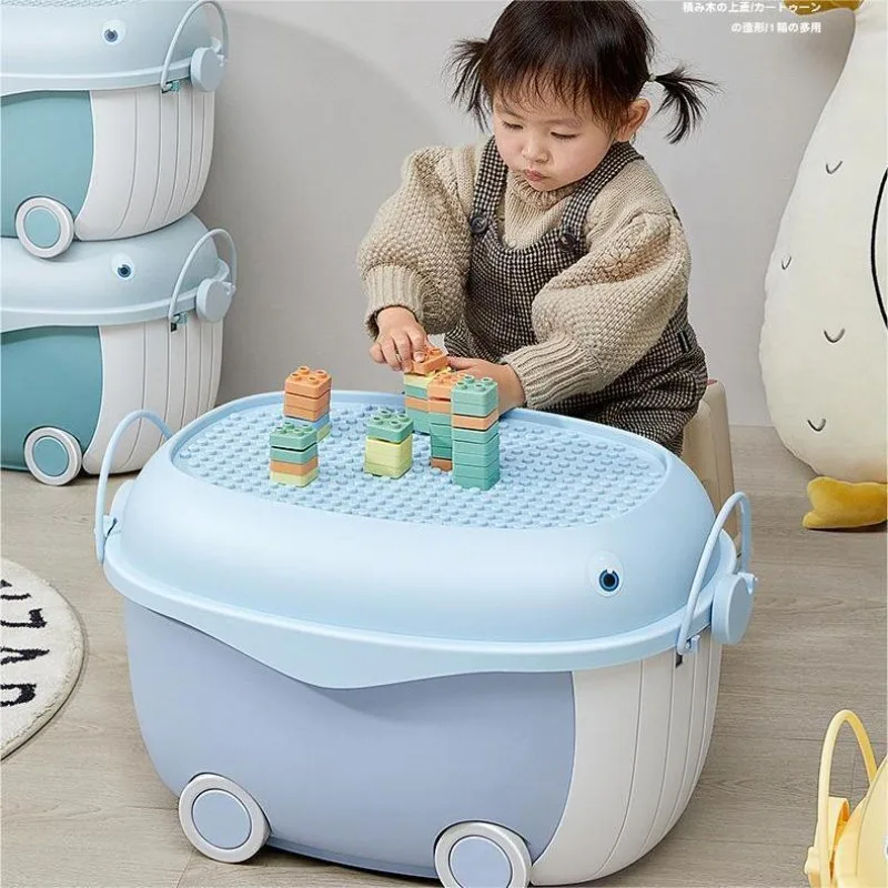 Children's toy storage box Household large capacity baby snacks clothes living room sorting storage box