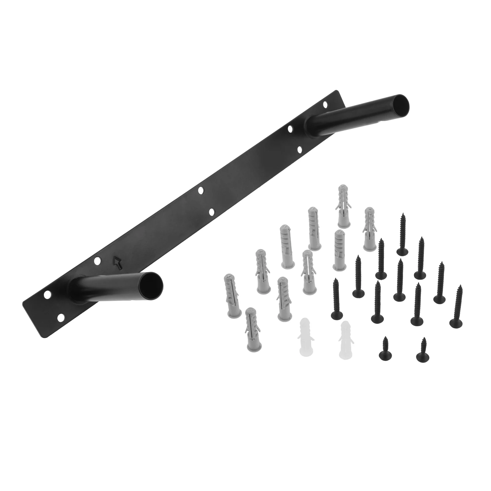 Black Iron Double T Type Wall Metal Shelf Support Concealed Floating Angle Bracket Heavy Tool Single Layer Bulkhead Hardware