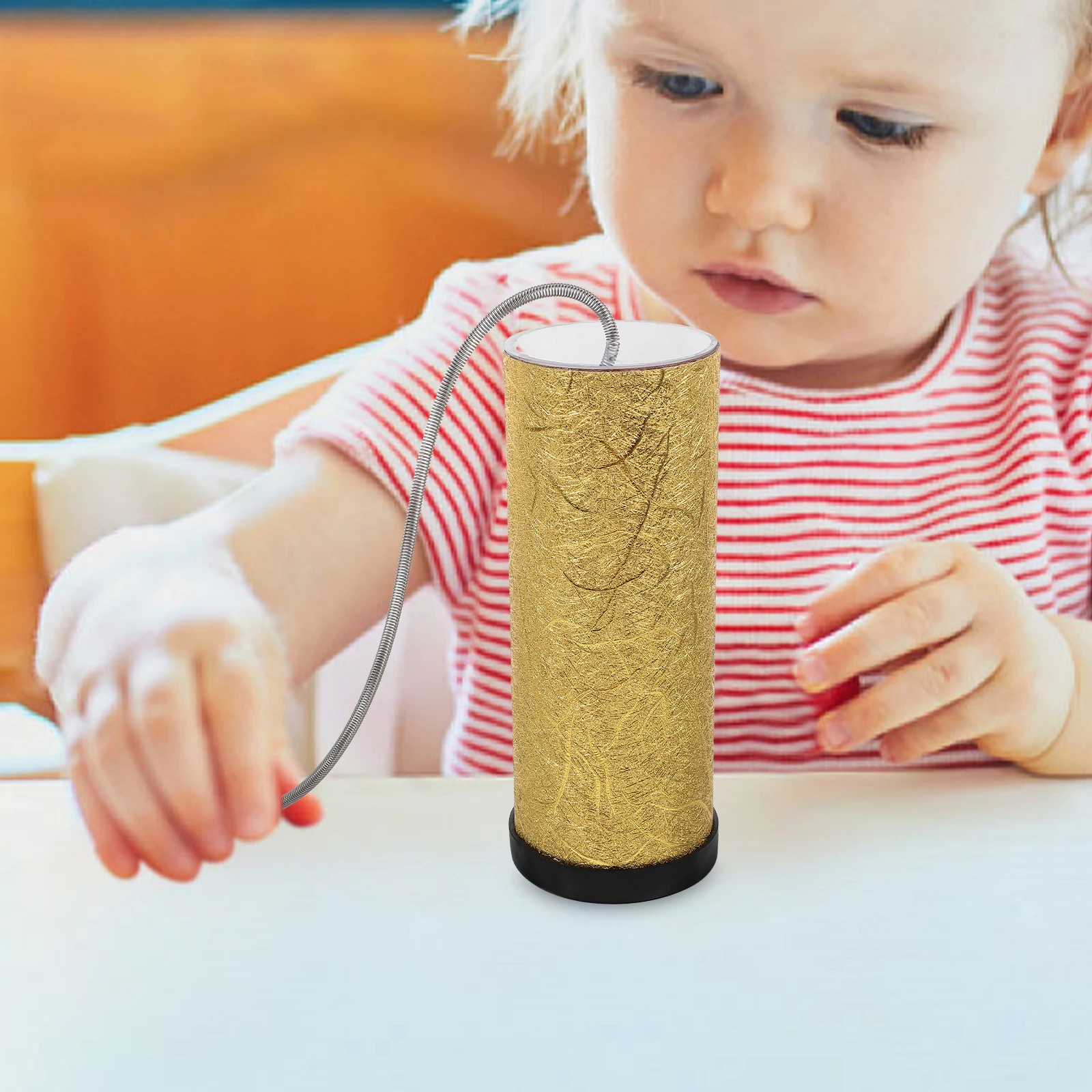 

Thunder Sound Spring Drum Stormy Tube Metal Plastic Musical Instrument for Kids Early Music Percussion Sound Effects Maker