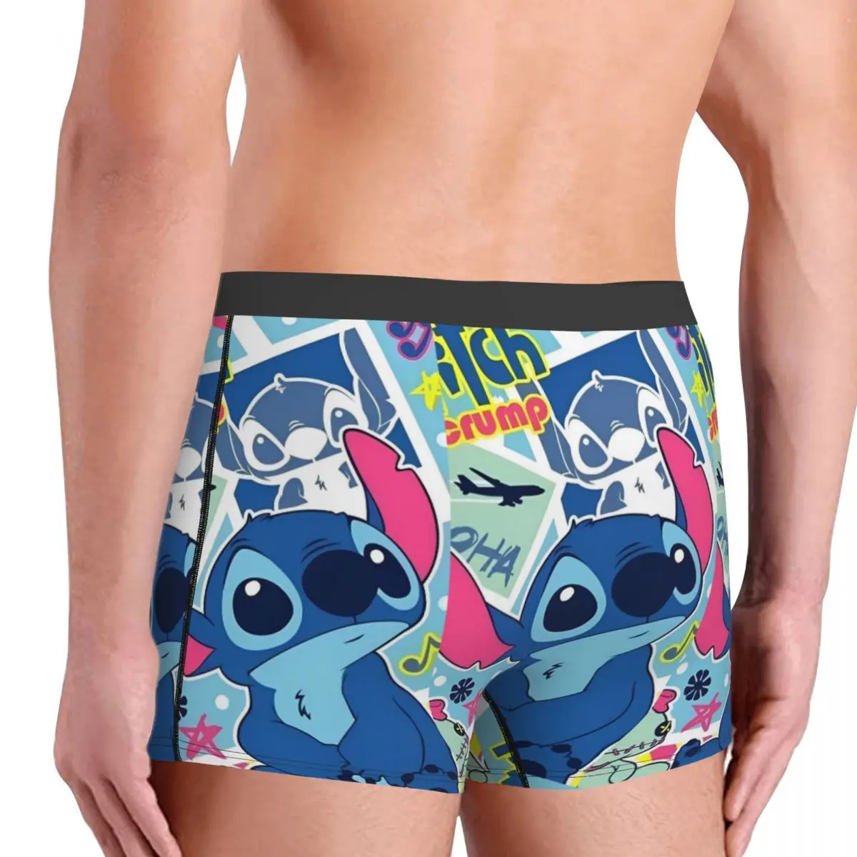 Custom Cute Stitch Stamp Shy Boxer Cool Underwear Cartoon Cozy Boxer slip Shorts Gag Gift For Man mutande Merch