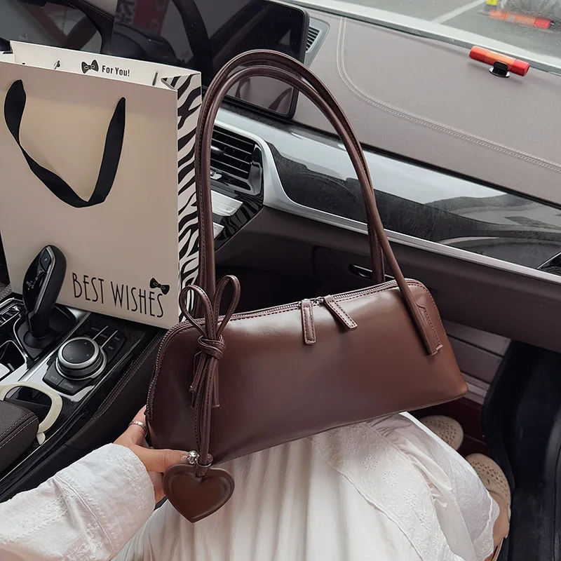 

Популярная модная сумка на одно плечо, женская сумка, новинка 2025, высококачественная сумка-ракушка, нишевый дизайн, тренд