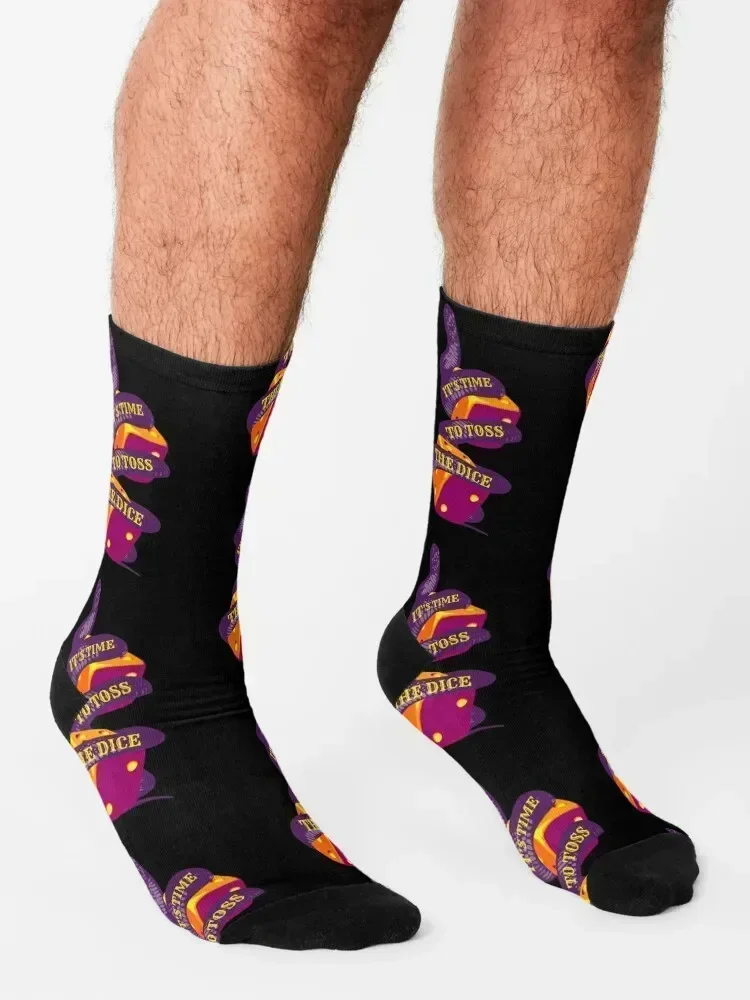 عجلة الوقت مروحة الفن وقت إرم النرد الجوارب هدية مضحكة كرة القدم الصالة الرياضية الرجال الجوارب النسائية #3