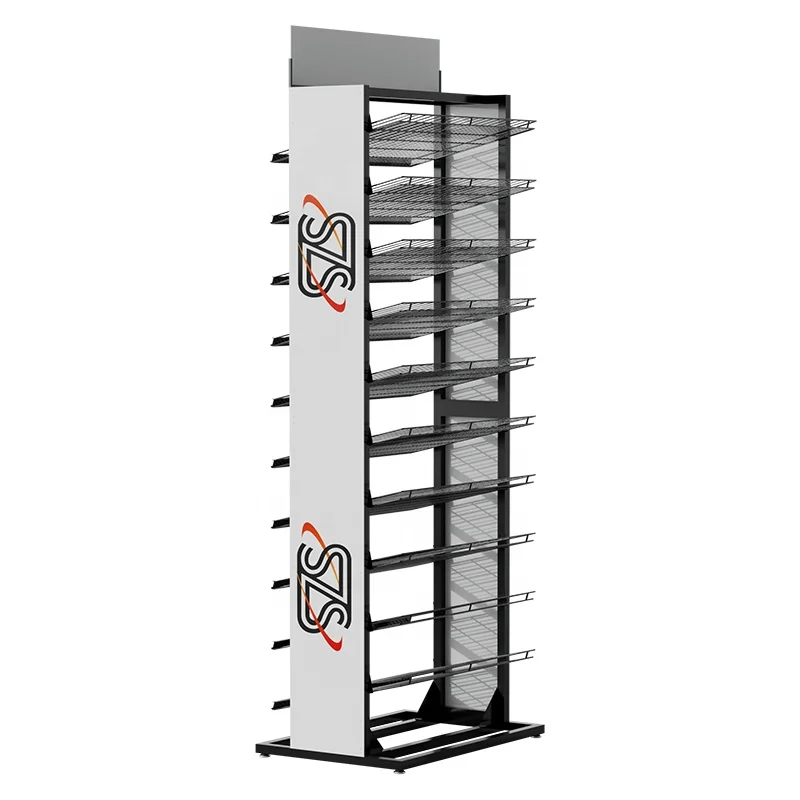 Fabryczny stojak do makijażu OEM Metalowy akrylowy stojak na lakier do paznokci w proszku Stojaki montowane na ścianie do salonu paznokci