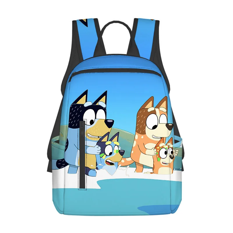 Cute Cartoon Bluey Family Bingo Bluey Fully Printed Diy Backpack Children’s Fashion Backpack Children’s Gifts