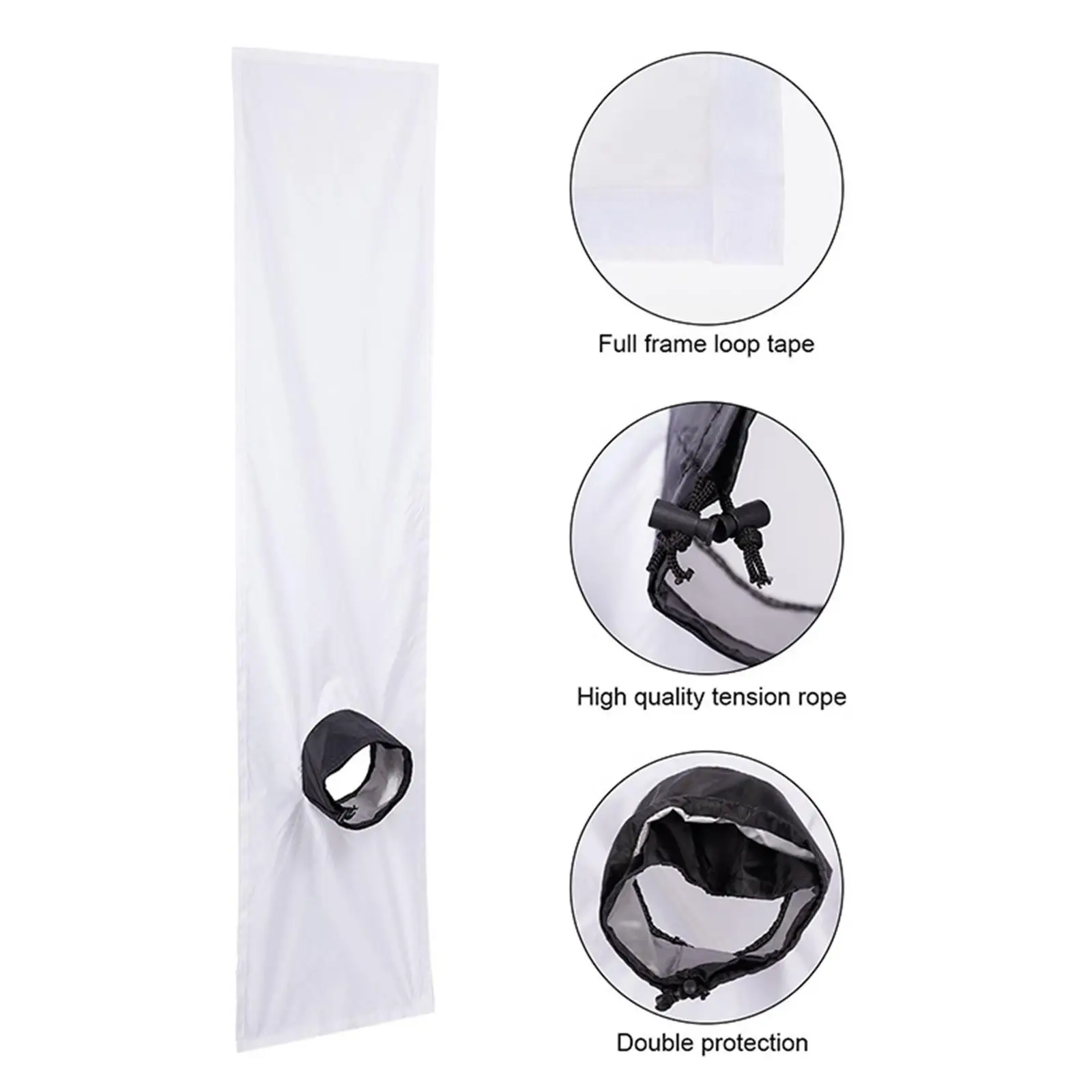Portable AC Window Seal Kit Nonwoven Fabric Air Exchange Guard for Tumble Dryer Dehumidifier Tilt Window