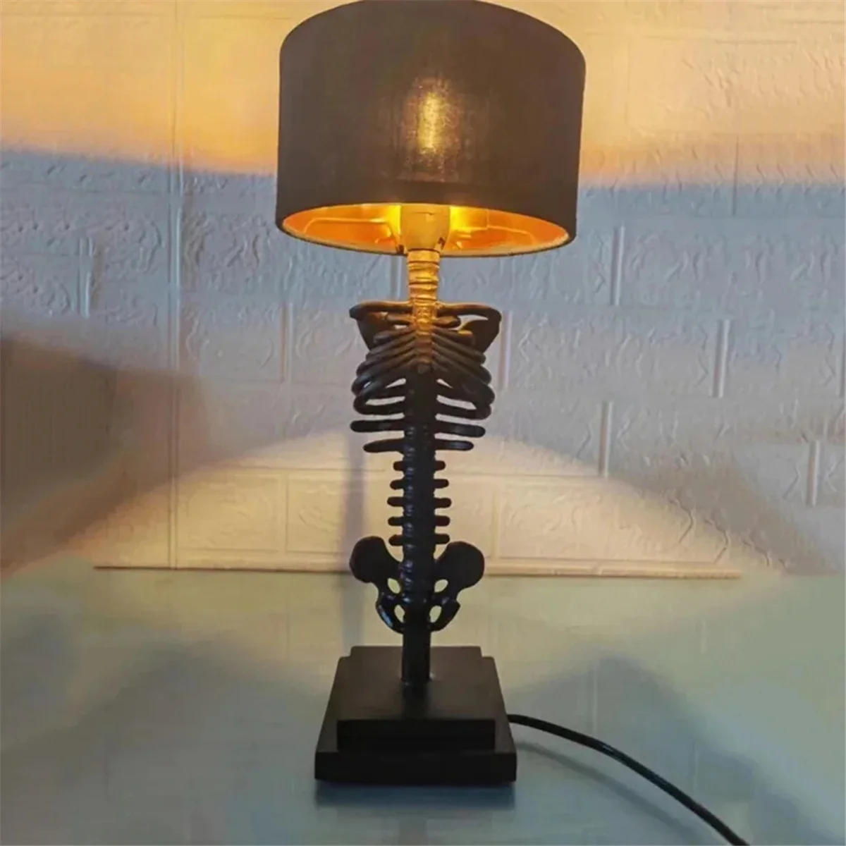 أضواء الهالوين A61KK، جو الحفلات، لوازم سطح المكتب على شكل جمجمة، أضواء ليلية على شكل جمجمة، ديكورات غرفة الهالوين