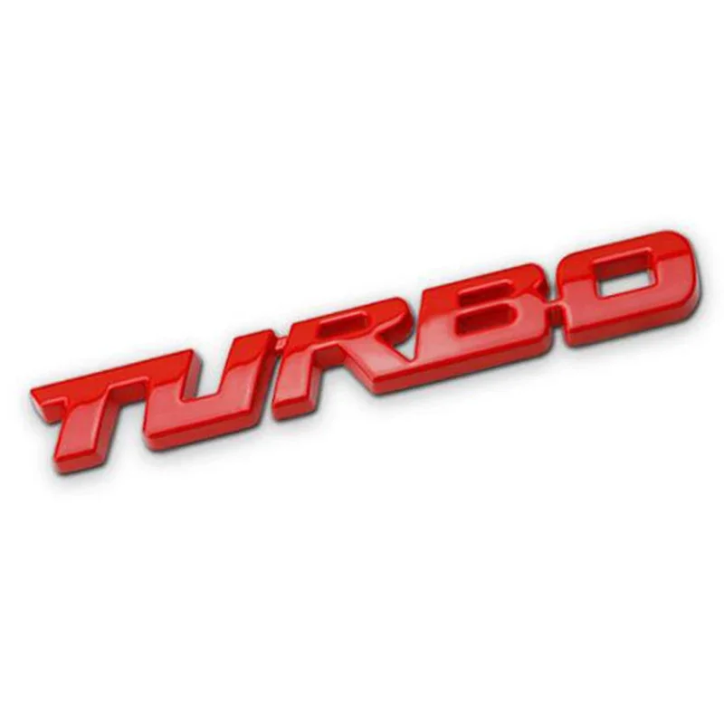 3D Car Styling Sticker Metal TURBO Emblem Body Rear Tailgate Badge For Ford Focus 2 3 ST RS Fiesta Mondeo Tuga Ecosport Fusion