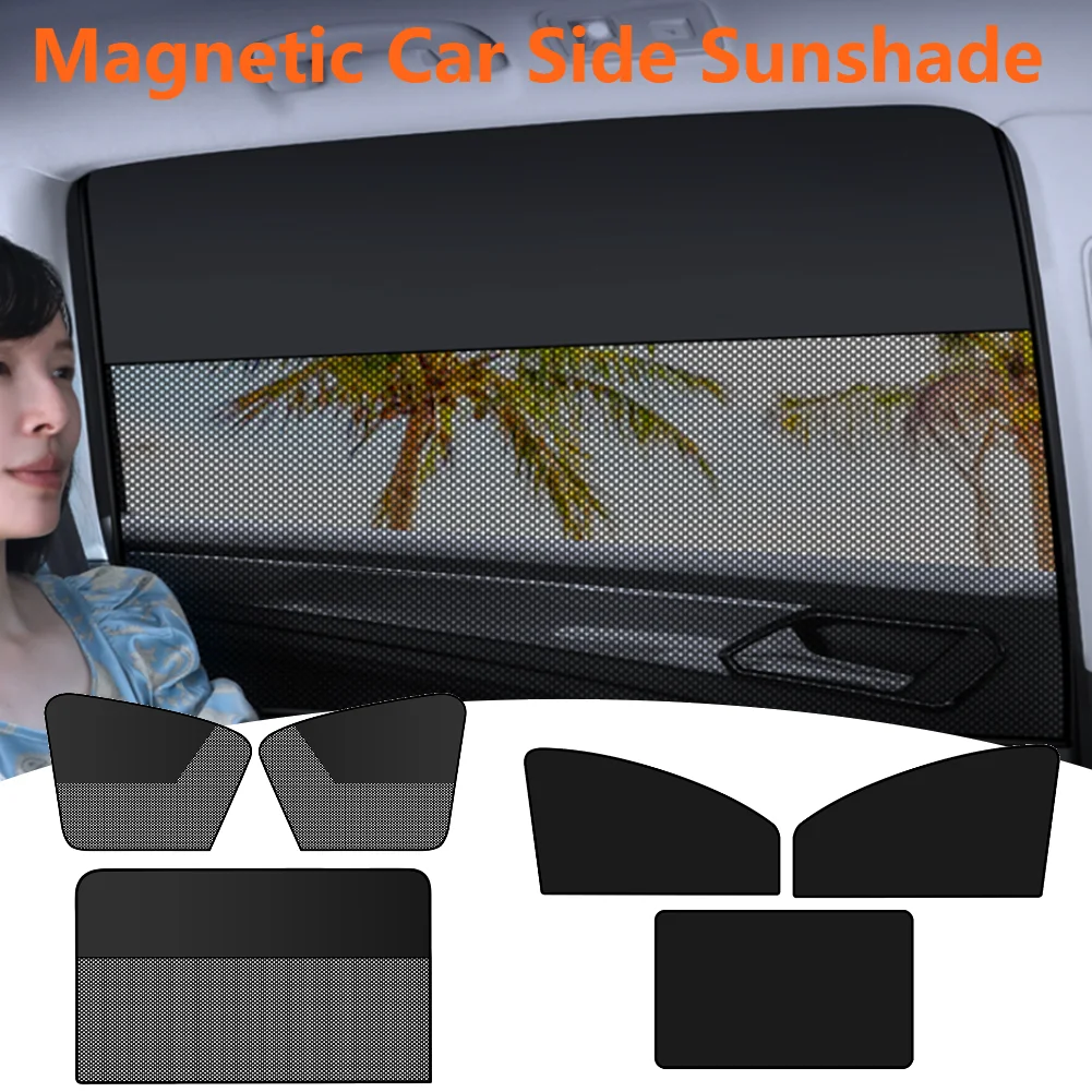 

Magnetic Car Sun Shade UV Protection Car Curtain Car Window Sunshade Rear Window Mesh Sun Visor Summer Protection Window Film