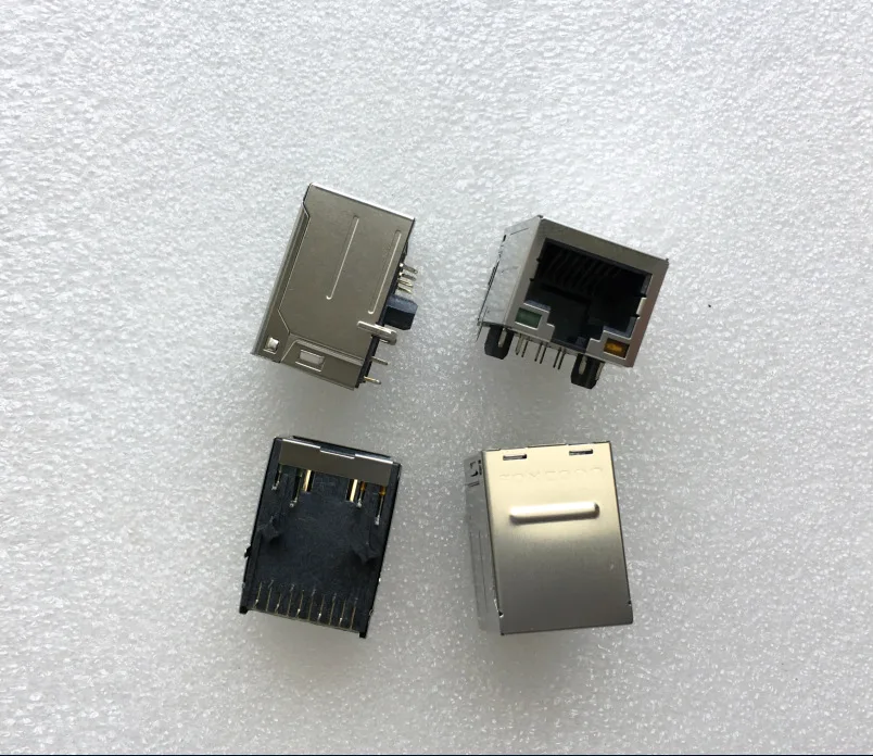 For Foxconn RJ45 network socket, with light, network port interface, crystal head seat, gigabit network port socket