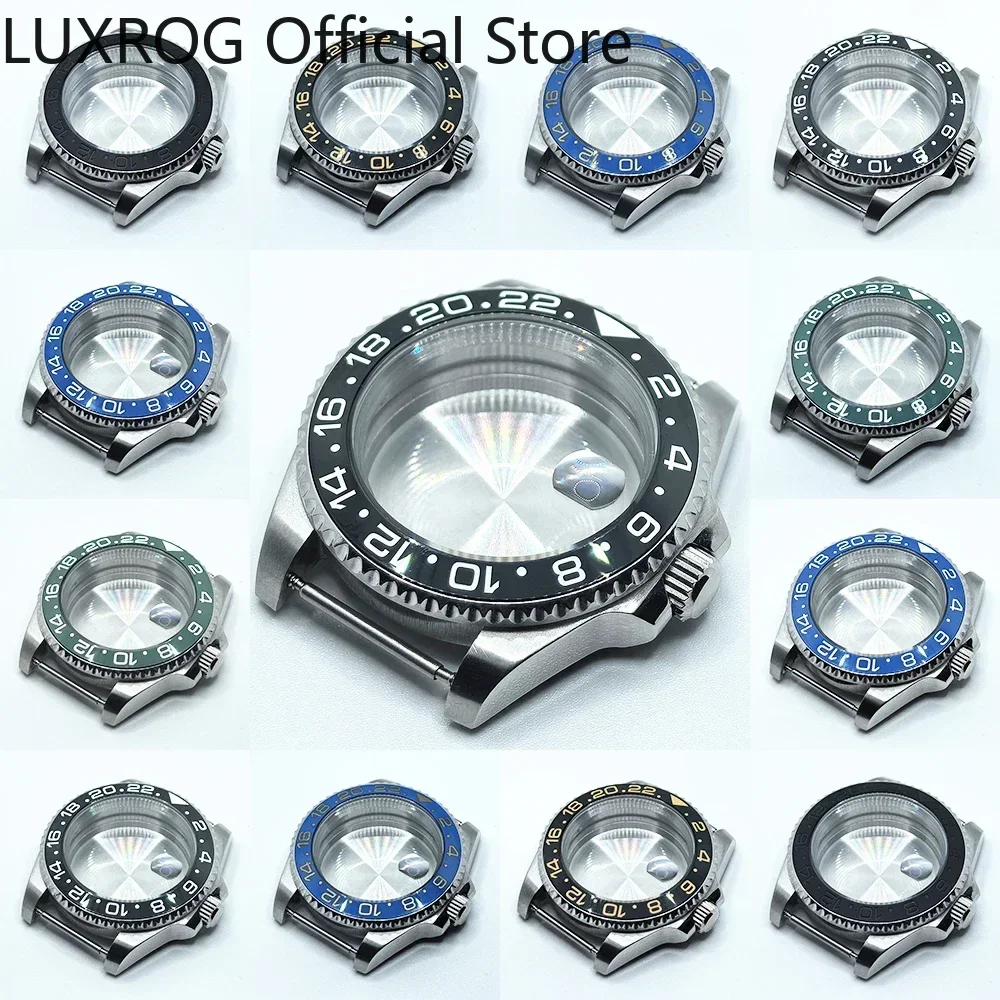 حافظة NH35 متينة مع زجاج شفاف لساعة SUB GMT Mod - حافظة ساعة 40 ملم متوافقة مع NH3، NH35، NH36، NH73، NH38، NH