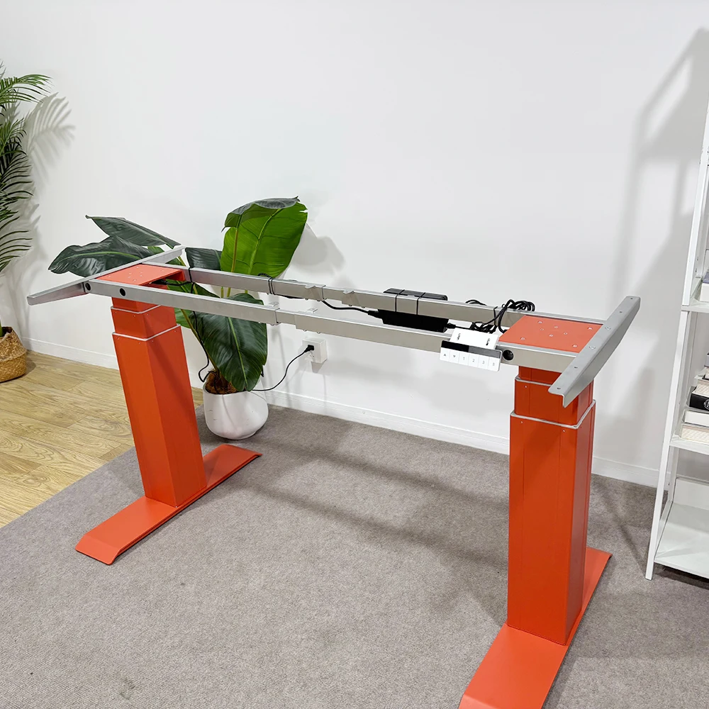 Commercial Dual Motor Electric Executive Desk Height Adjustable 625-1175mm Sit Stand Table Frame for Modern Office Furniture