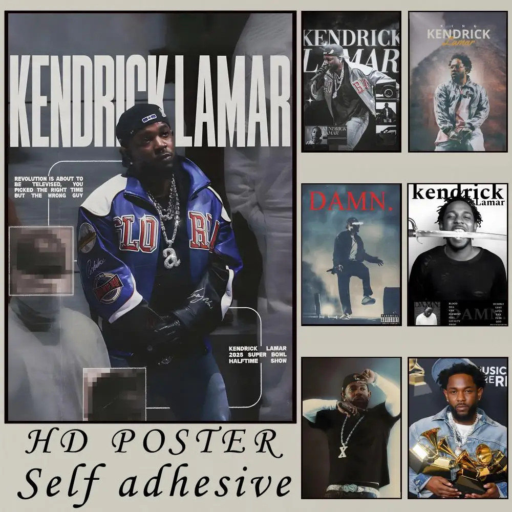 Rapper Singer K-Kendrick Lamar Poster Modern And Elegant Wall Stickers For Home Decor Living Room Dormitory Wall Art