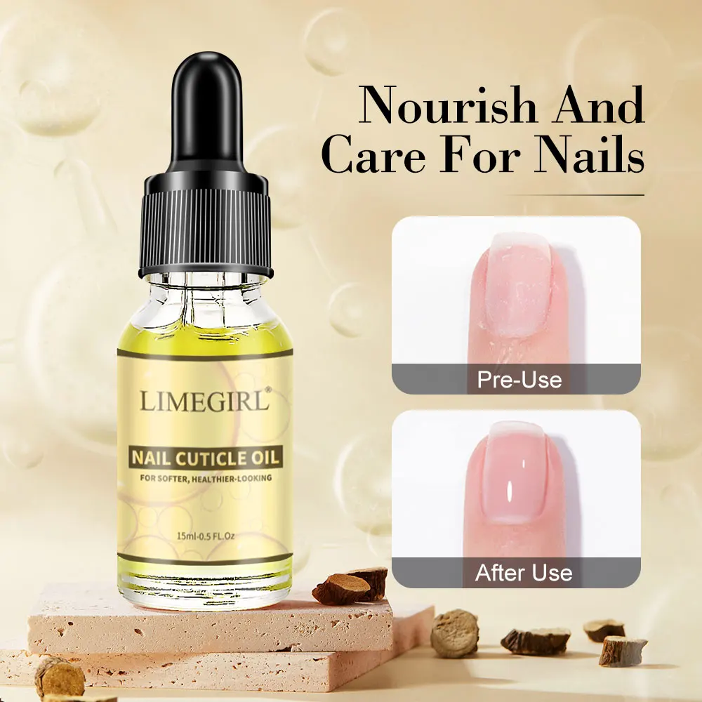 

Cuticle Nutrient Oil Nourishes and Repairs Damaged Nails Nail Treatment Oil cares for, moisturizes and strengthens bright nails.