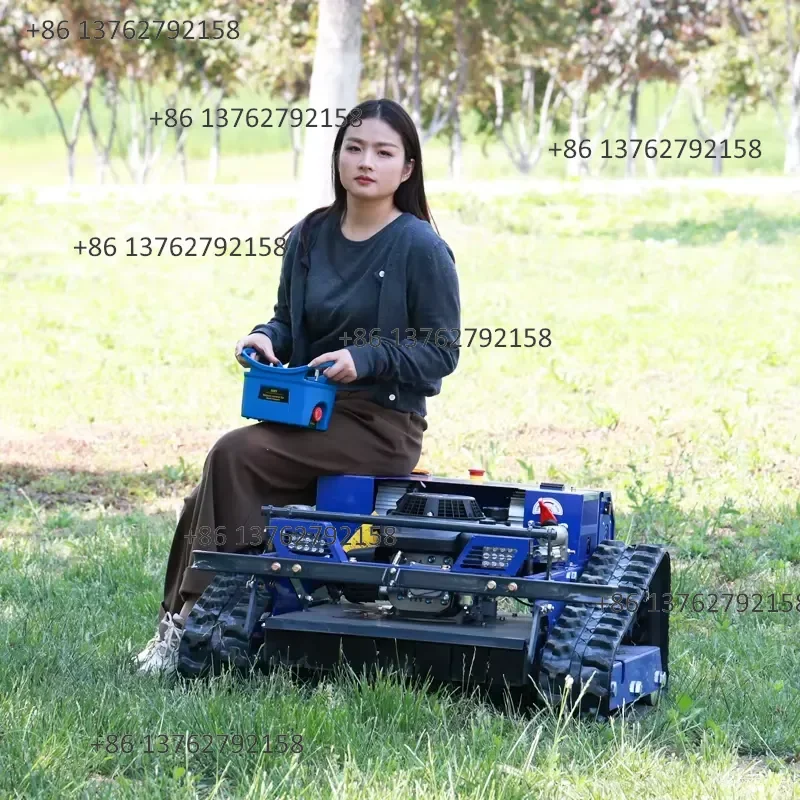 【2026】 European Spot High Chassis Remote Control Tracked Mower Avoid Fruit Tree Branches Hilly Wasteland Lawn Mowers