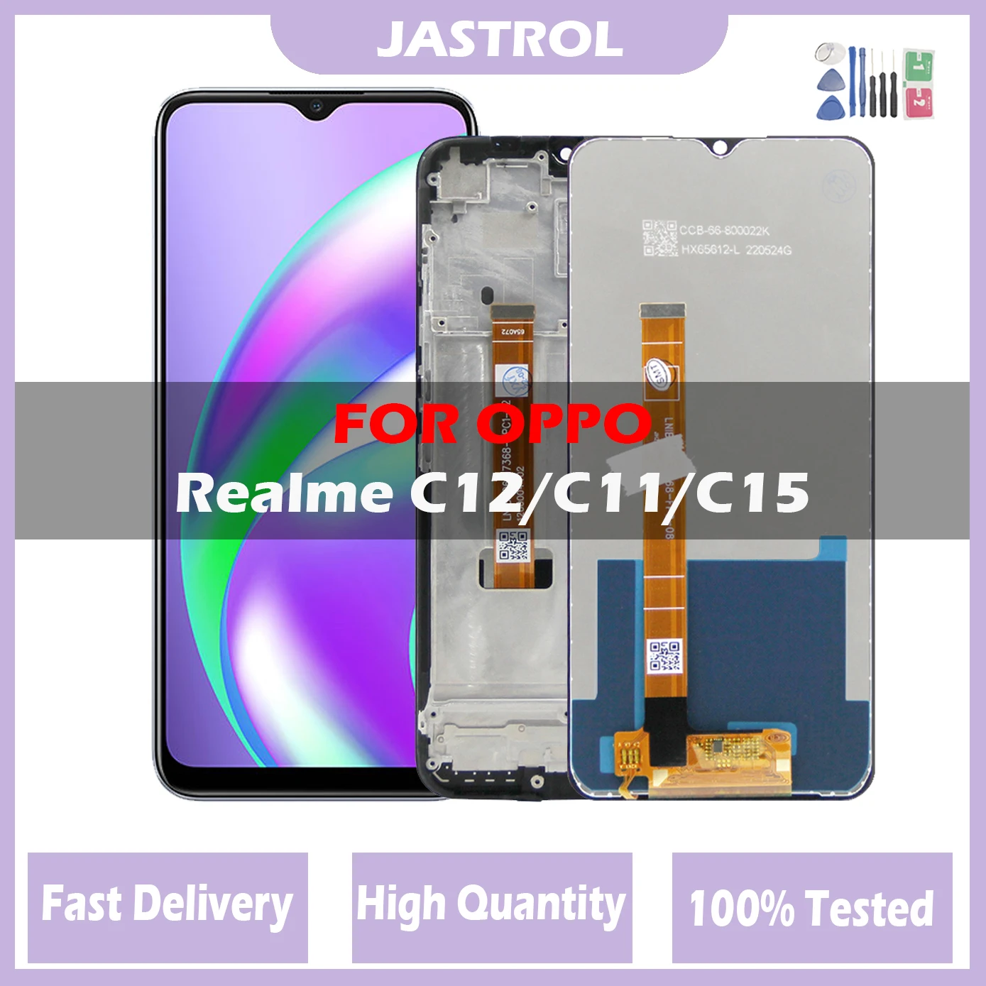 LCD para Oppo Realme C11 C15 RMX2185 RMX2180 pantalla Lcd 10 reemplazo de montaje de pantalla táctil para Oppo Realme C12 pantalla LCD