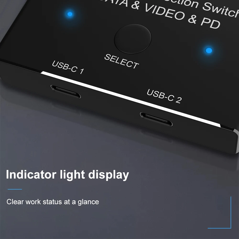 KVM-interruptor bidireccional USB C, divisor USB 3,1, conmutador de vídeo de datos, 8K @ 30Hz, PD, 100W, para PC, monitor, teléfono móvil, multifuente, 1x2/2x1