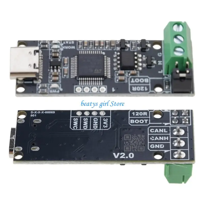 C7AB USB to CAN Analyzing CAN2.0 Based on STM32G431C8T6 for CANable
