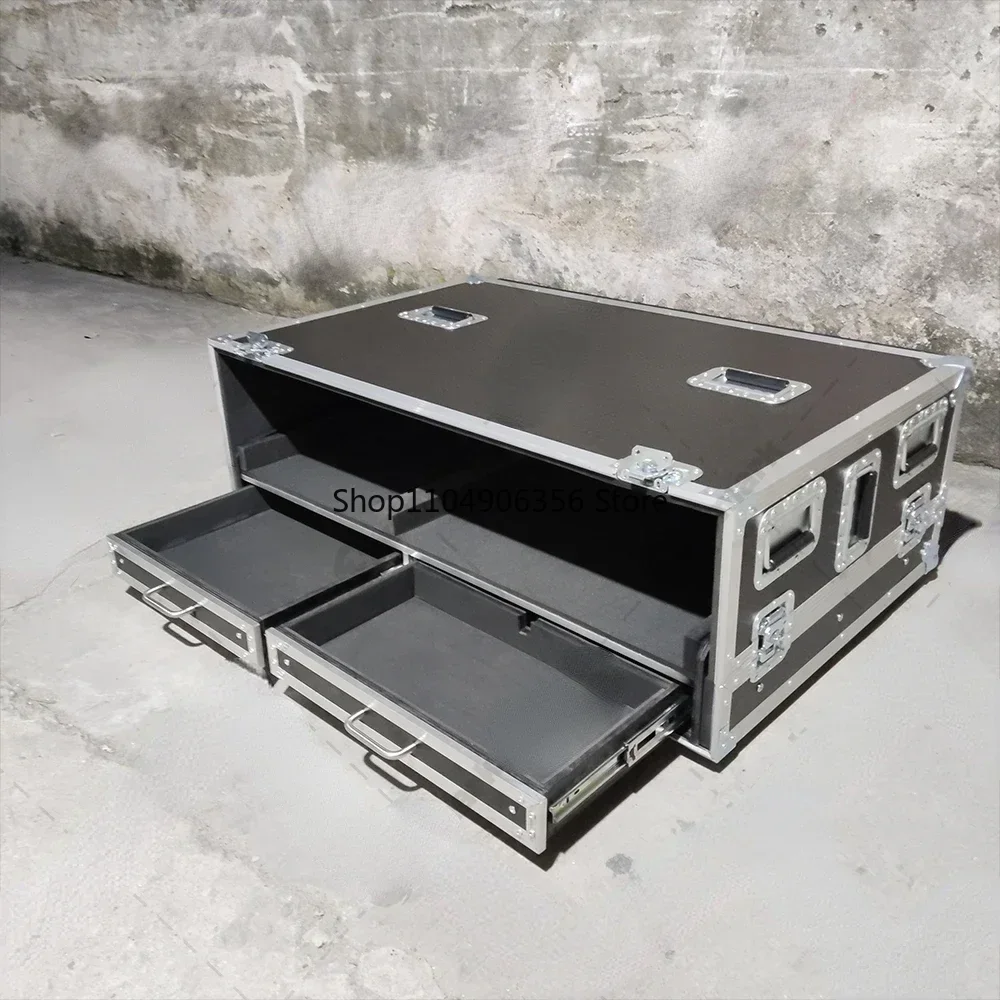for portable adjusting display bracket mixer rack space flight case for Grand MA2 onPC Command & Fader Wings