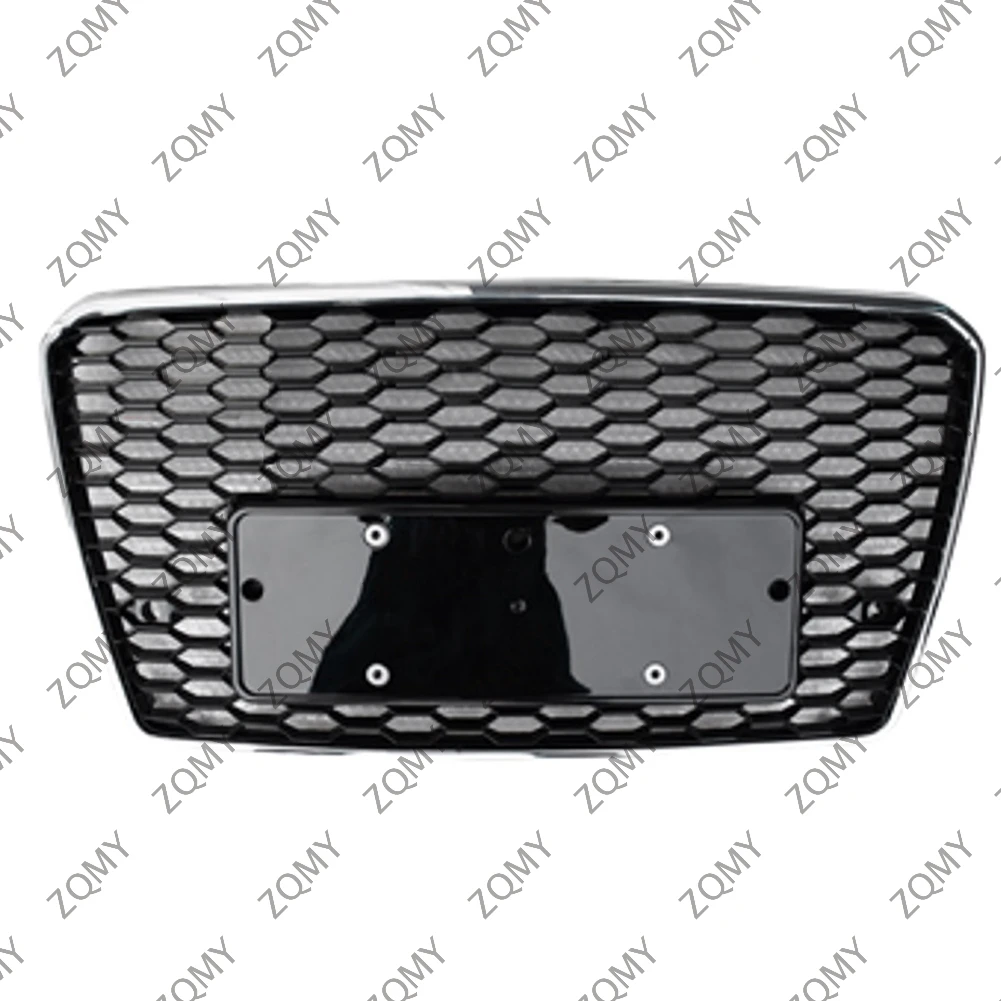 

With/Logo For Audi A7/A7L/S7 2009-2013 2014 2015 Car Front Bumper Grille Centre Panel Styling Upper Grill (Modify RS7 style)