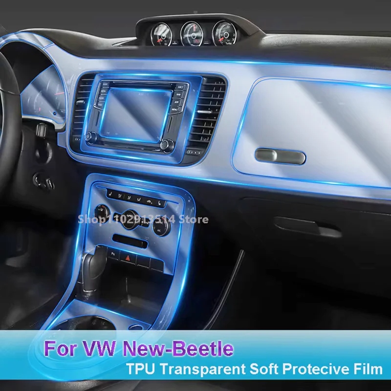

For VW New-Beetle (2015-2021) Car GPS Navigation Film LCD Screen TPU Protective Protector Decoration HD Clear Stickers