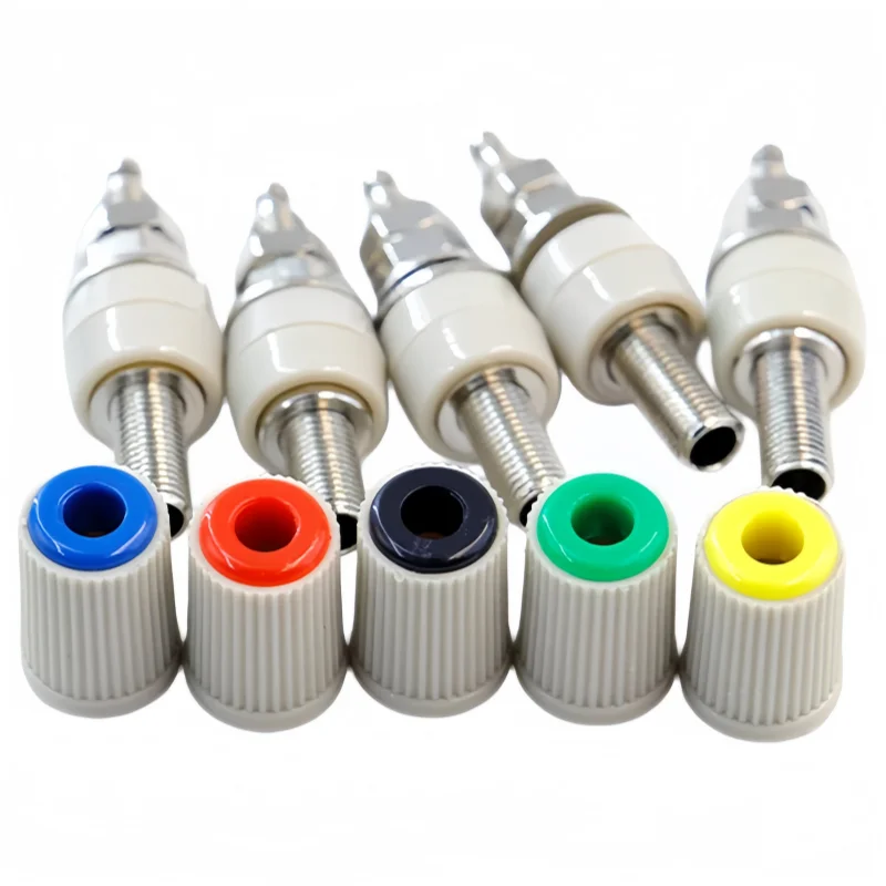 30A High Current Banana Socket M5 * 45 Pure Copper Terminal 5mm Banana Socket Plug 4mm Terminal Grounding Post