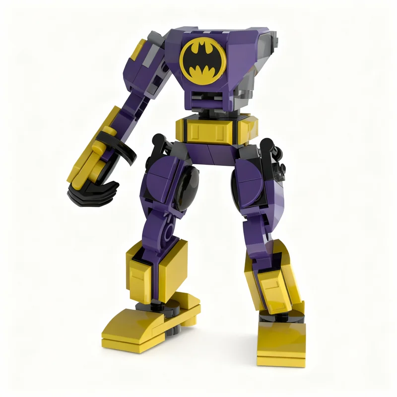 Image of 121-teiliger MOC Batgirl Mech Superhelden DC Modellbausatz Kunst Geburtstag Bildung Bausteine Montage Ideen-Sammlung Kreativ