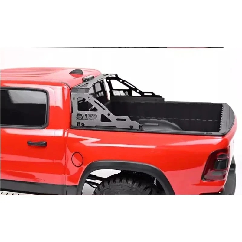 Metal Roll Cage Roll Bar Extension Rack for KM 1/8 RAM 1500 RC Crawler Rear Truck Bed Upgrade Parts Realistic Modification