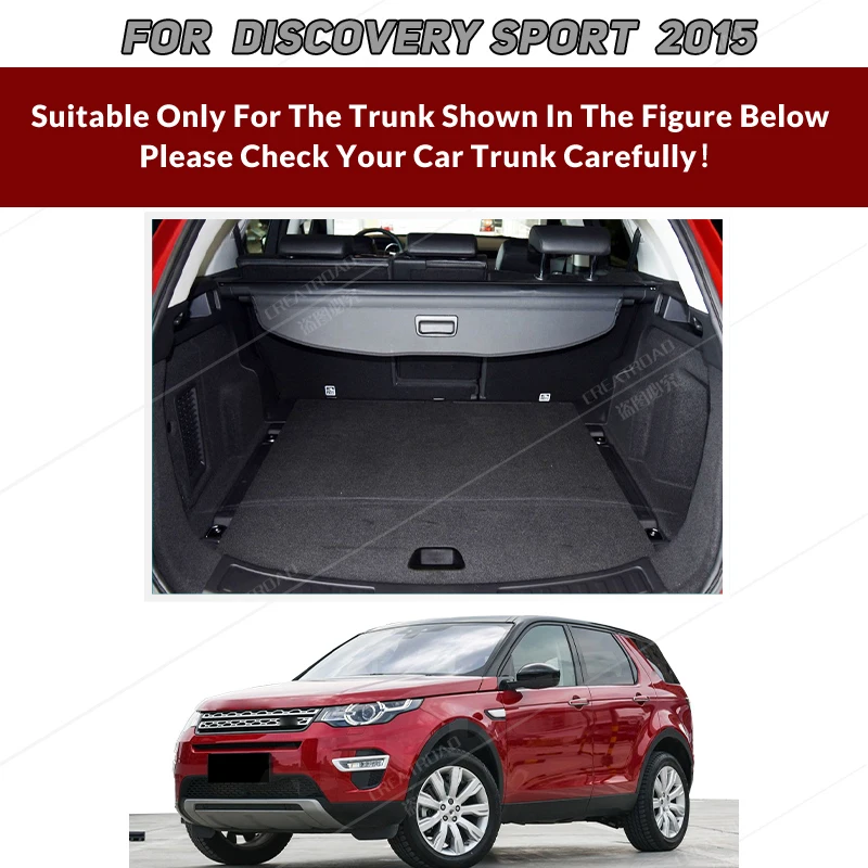 Auto Full Coverage Trunk Mat For Landrover Discovery Sport 5/7-Seat 2015 Car Boot Cover Pad  Interior Protector Accessories