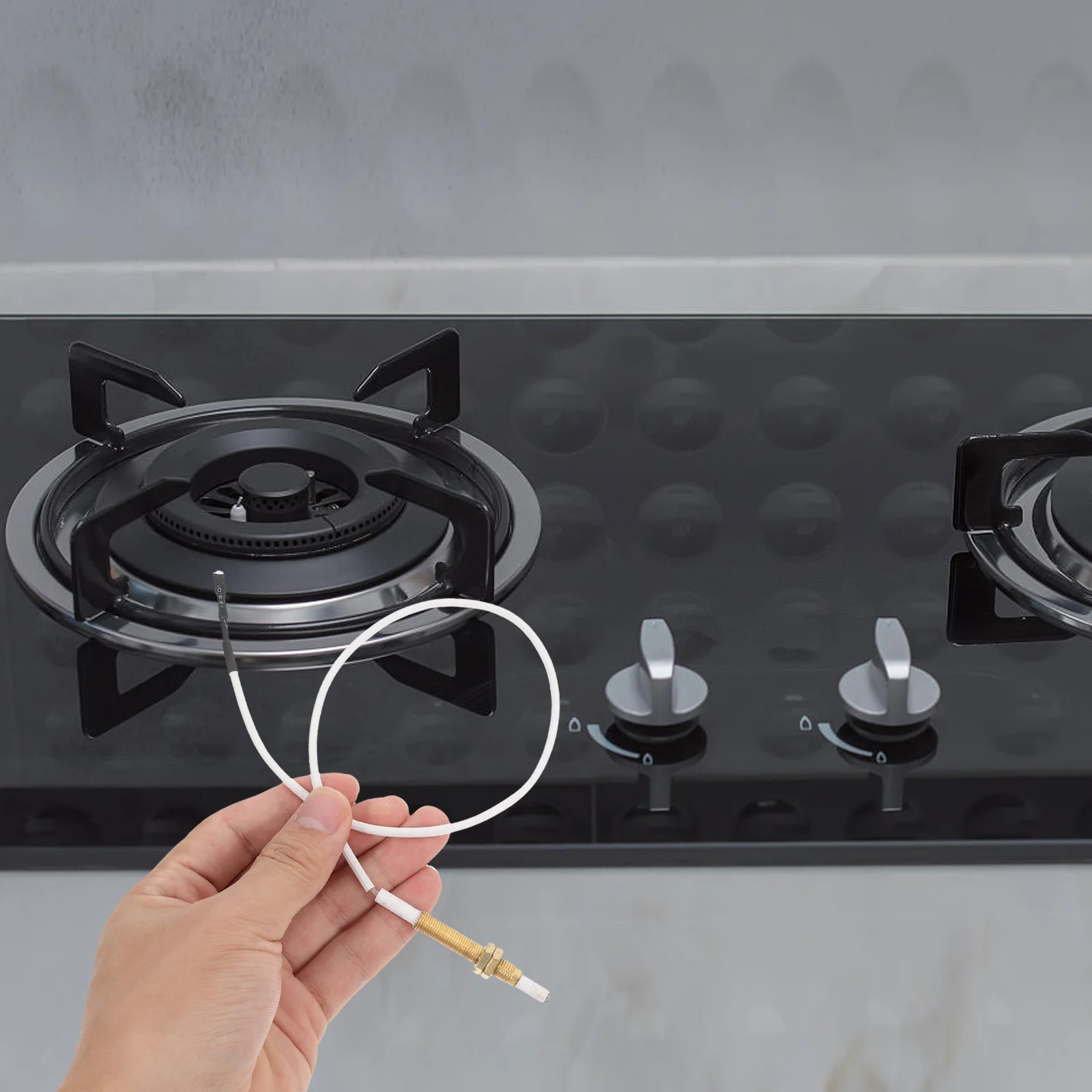 

4Pcs Universal Gas Furnace Igniter Kit Flame Rod Needle Set Adjustable Height Replacement for Gas Stove Oven Heater Grill