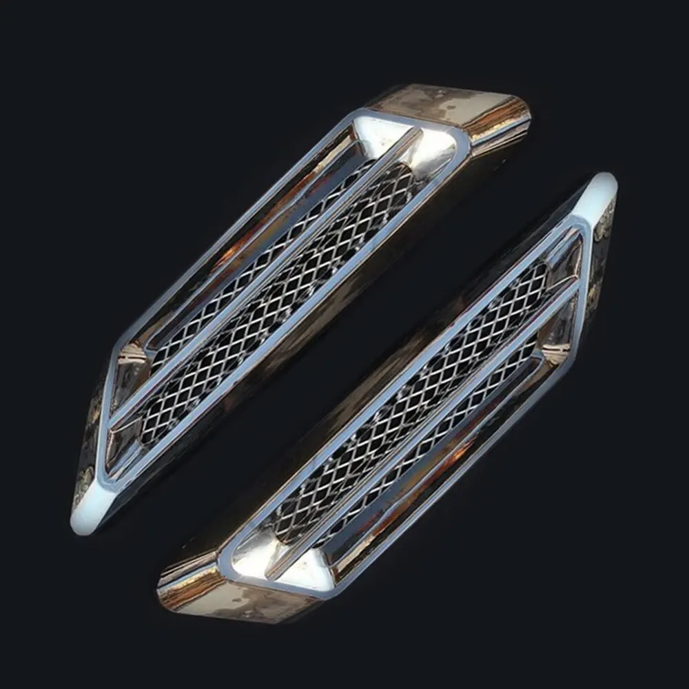 2 stücke 3D Auto Aufkleber DIY Kreative Gefälschte Air Vent Kiemen Design Haube Motorhaube Tür Dekoration Externe Off Road 4x4 Auto Zubehör – Detail 8