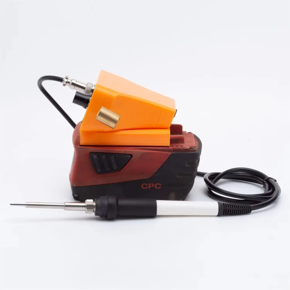 Portable Intelligent Digital Soldering Iron Welding Station for HILTI 22V B22 CPC Series Battery T12 Heating Element（No Battery）