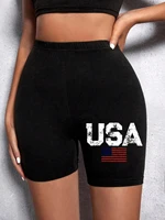 Summer Womens Sports Shorts New York The Emipure City Letter Printing Fitness Short Pantsstretch Thin Soft Female Sport Swear 3