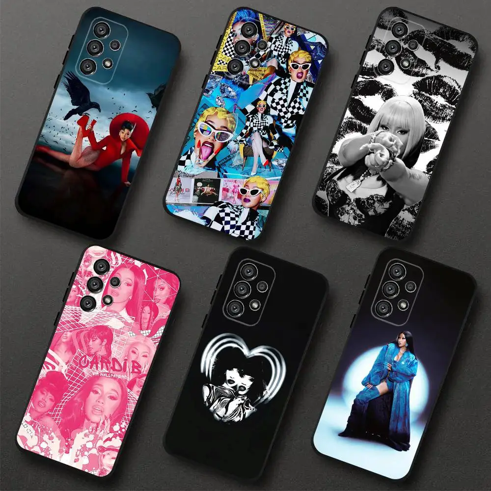 حافظة هاتف Cardi B Am I The Drama لهاتف سامسونج S 25,24,23,22,30,21,10,9,Ultra,Plus,Lite,FE,4,5G حافظة ناعمة سوداء #1