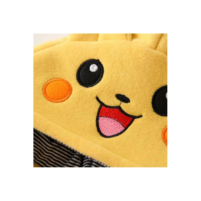 Cartoon Pokemon Pikachu Baby Pyjamsa Newborn Winter Long-sleeved Clothing Kids Rompers Babies Toddler's Clothes Costume Onesie