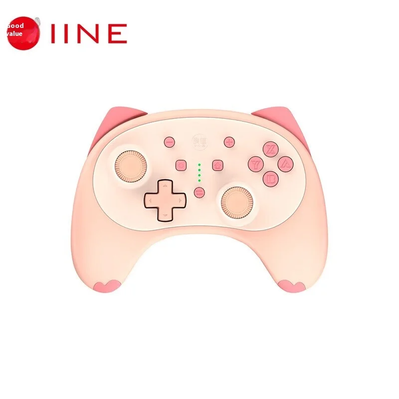 Iine Game Controller Wake-Up Voice Wireless Controller Earphones Support Compatibility With Nintendo Switch Lite/Switch Oled